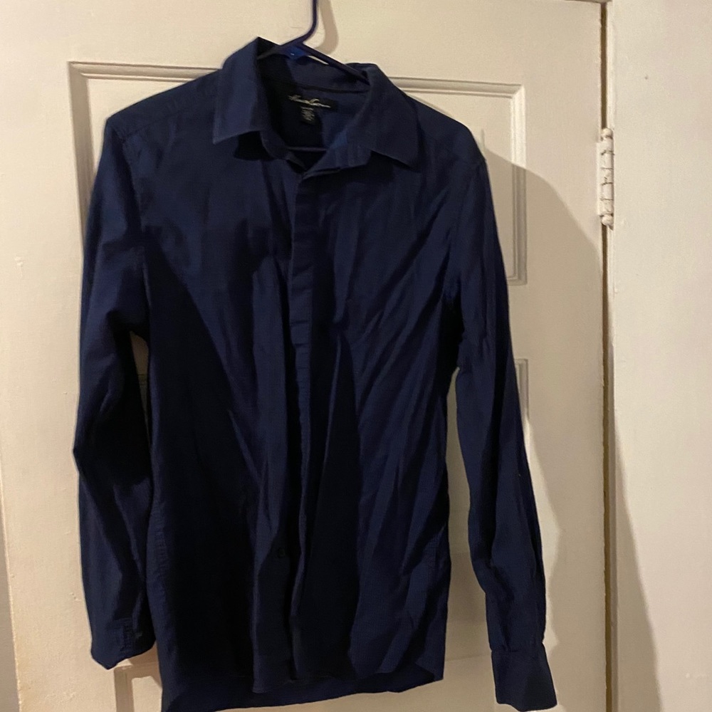 Kenneth Cole Dark Blue Button Down Shirt
